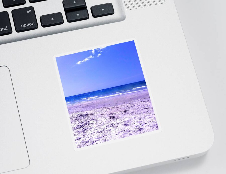 Beach Sticker featuring the photograph Indian Rocks Beach by Suzanne Berthier