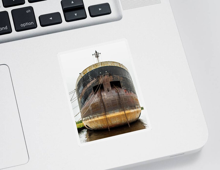 Indiana Harbor Sticker featuring the photograph Indiana Harbor by Paul Freidlund
