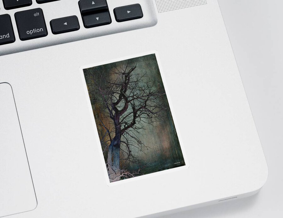 Infared Tree Sticker featuring the mixed media Infared Tree Art Twisted Branches by Lesa Fine