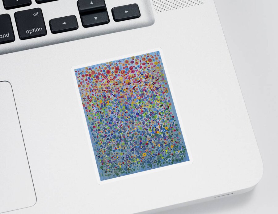 Dots Sticker featuring the painting Infinite Inspiration by Stacey Zimmerman