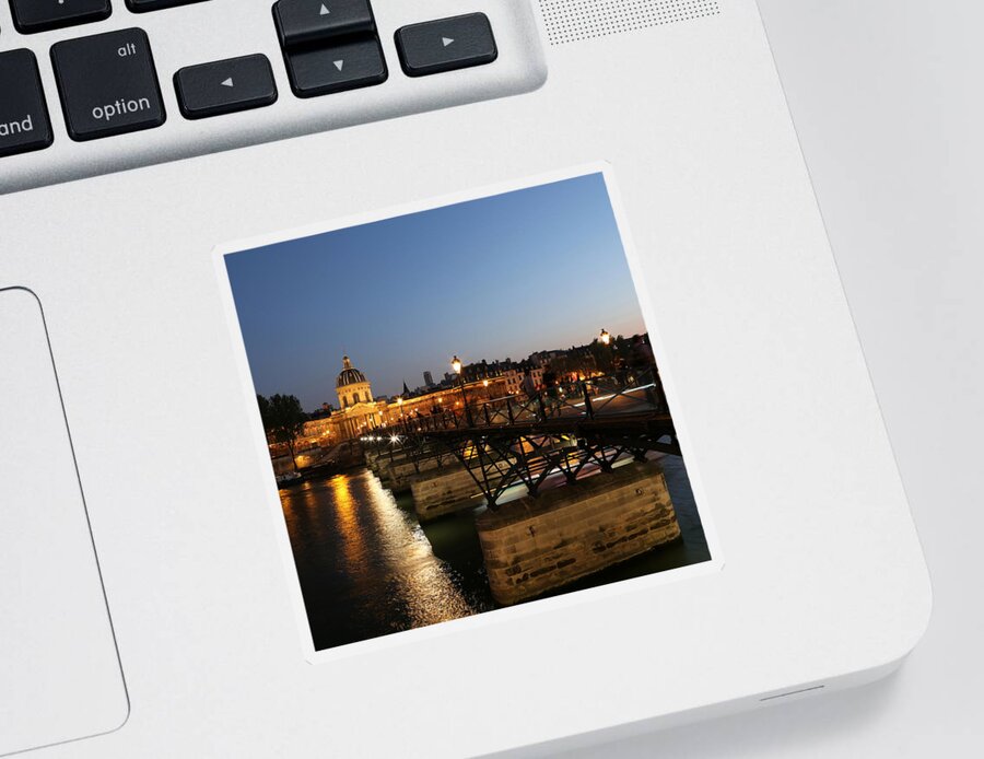 Pont Des Arts Sticker featuring the photograph Institute of France by Andrew Fare