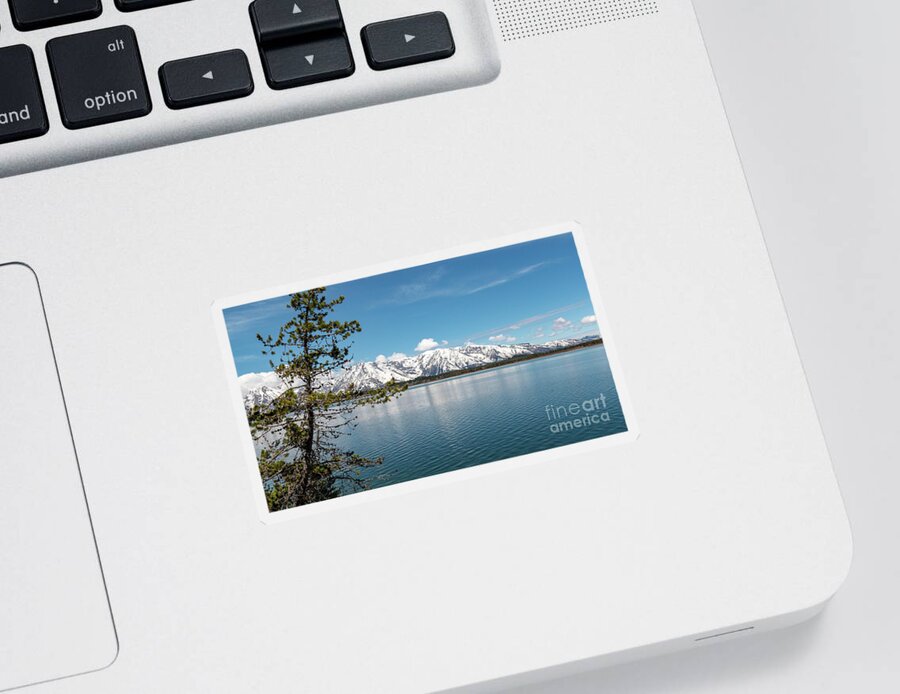 Jackson Lake Sticker featuring the photograph Jackson Lake 1 by Pam Holdsworth