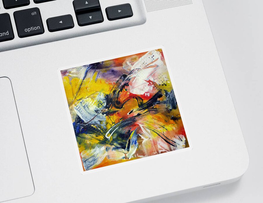 Abstract Painting Sticker featuring the painting Jazz by Tracy Bonin
