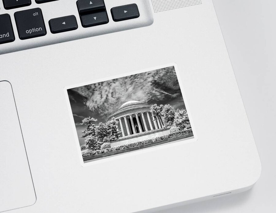 Anthony Sacco Sticker featuring the photograph Jefferson Memorial by Anthony Sacco