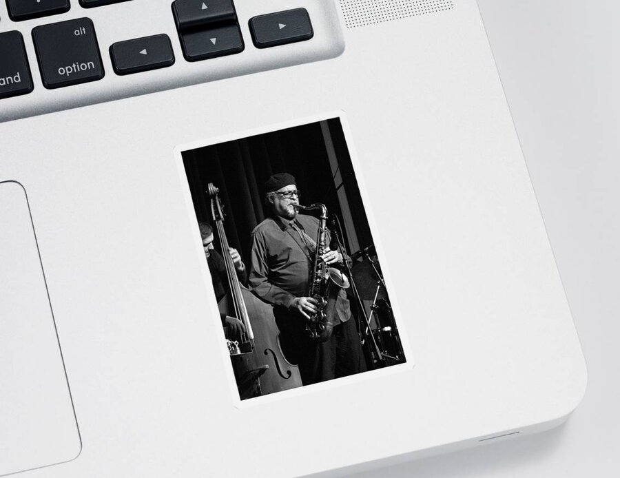 Jazz Sticker featuring the photograph Joe Lovano1 by Lee Santa