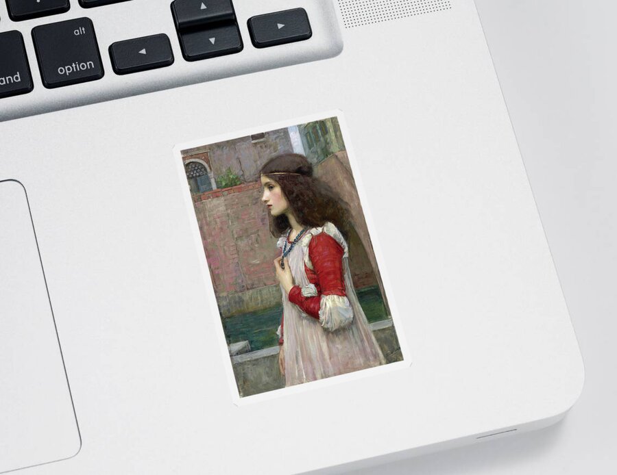 John William Waterhouse Sticker featuring the painting Juliet by John William Waterhouse