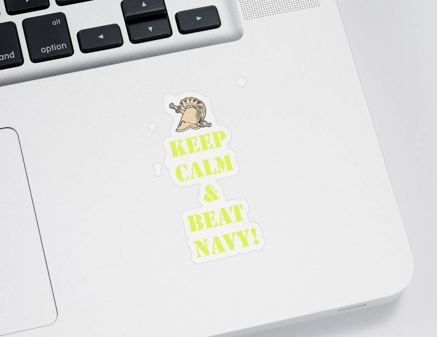 Sticker featuring the photograph Keep Calm and Beat Navy by Dan McManus