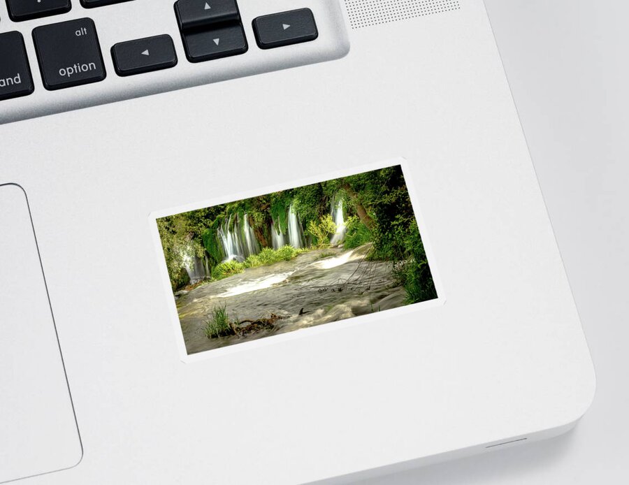 Water Sticker featuring the photograph Kravice by Andrew Matwijec