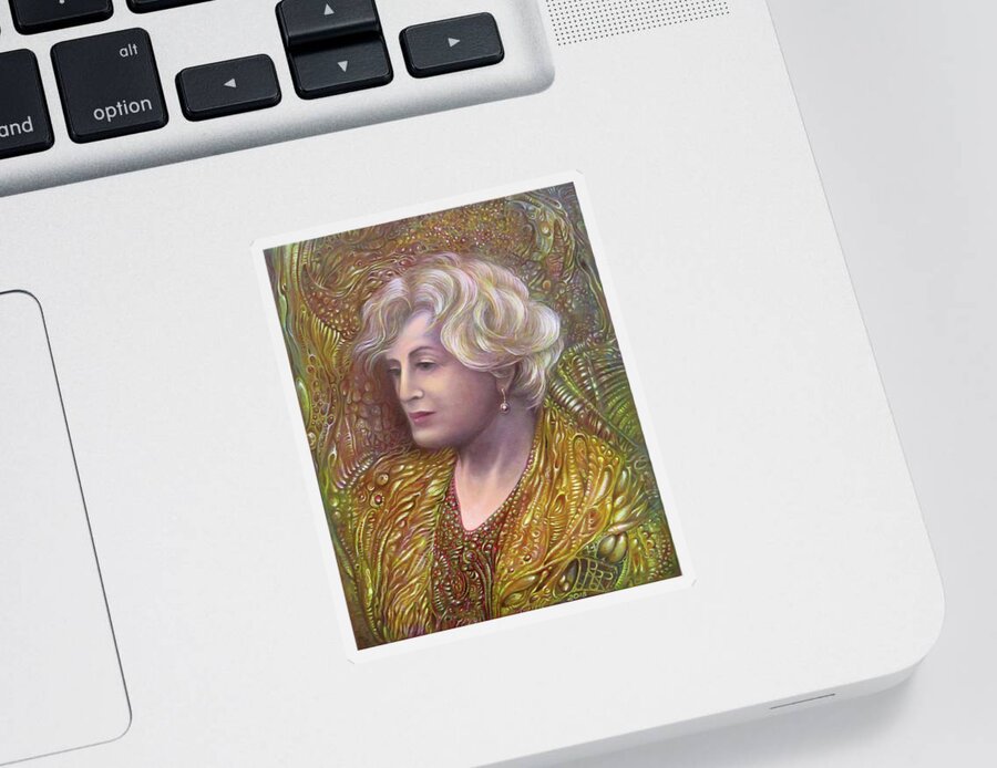 Art Of The Mystic Sticker featuring the painting Lady Z by Otto Rapp