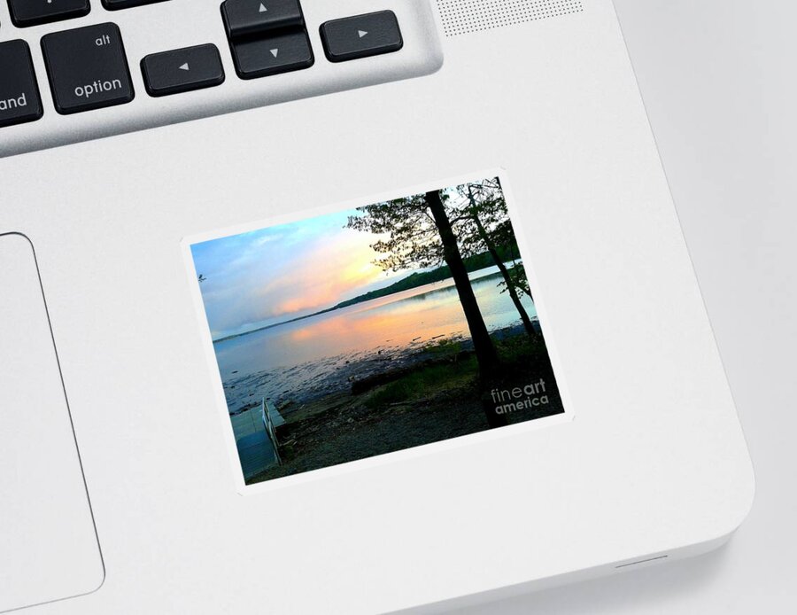 Lake Sticker featuring the photograph Lake in Virginia by Jimmy Clark