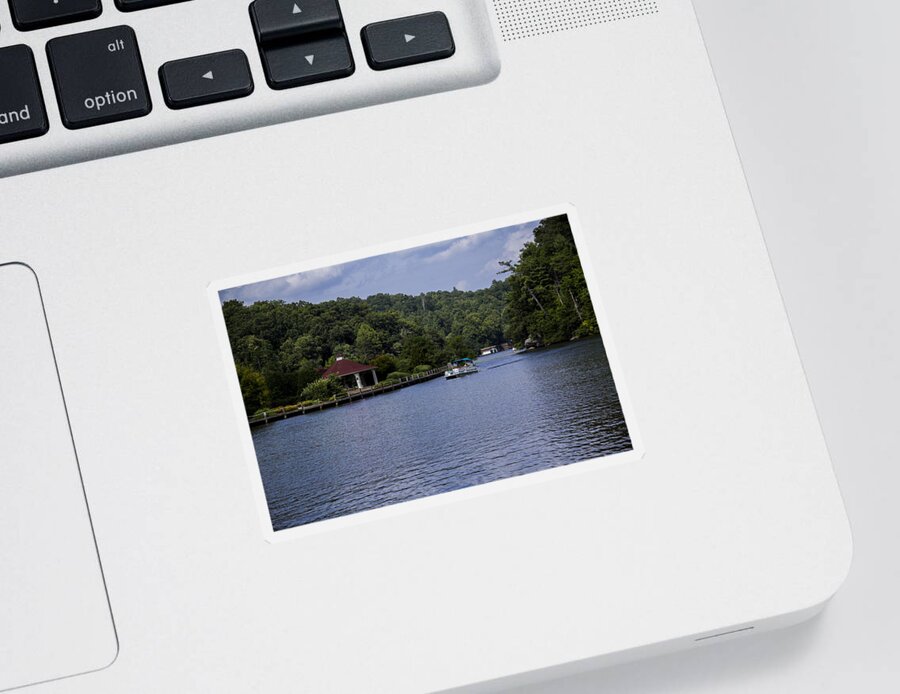Lake Sticker featuring the photograph Lake Lure by Allen Nice-Webb