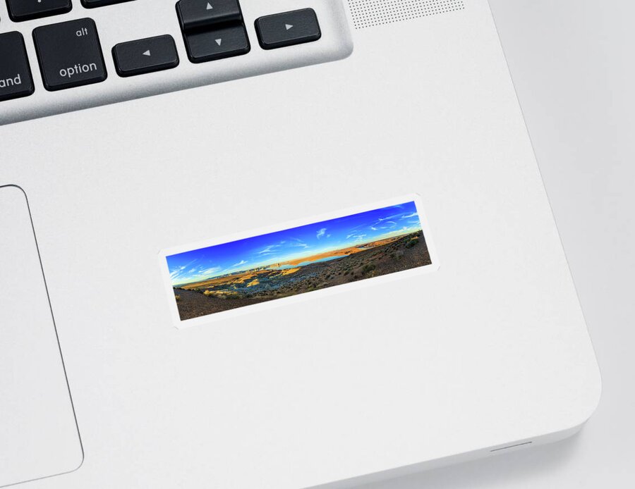 Lake Powell Sticker featuring the photograph Lake Powell Sunset by Raul Rodriguez