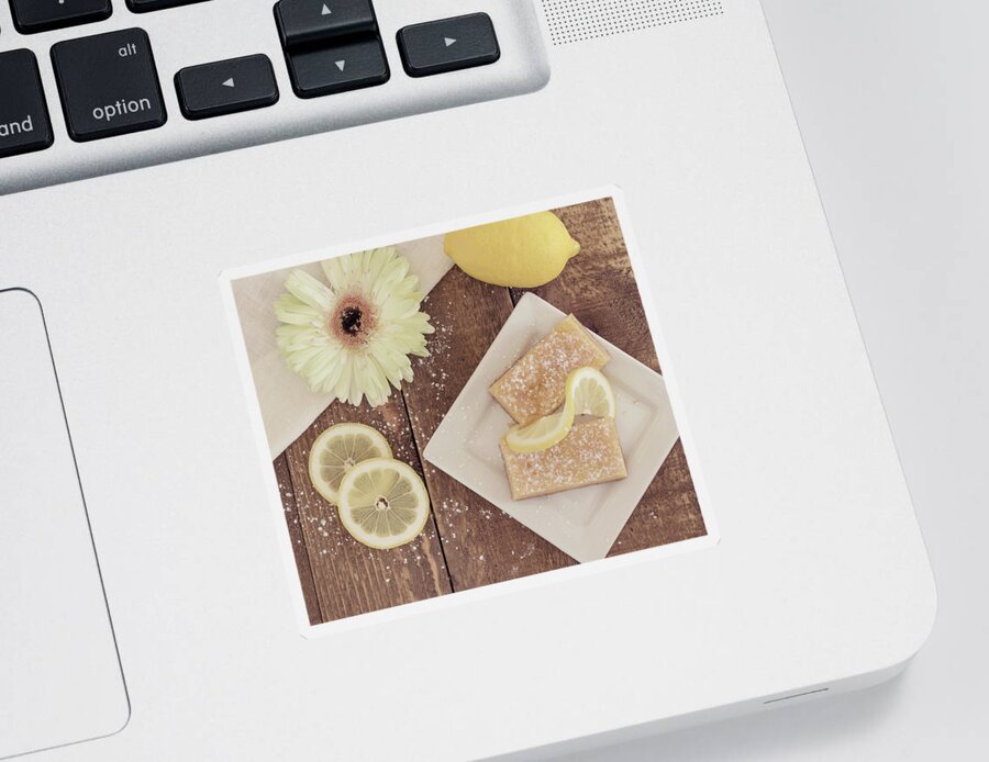 Lemon Sticker featuring the photograph Lemon Delight by Kim Hojnacki