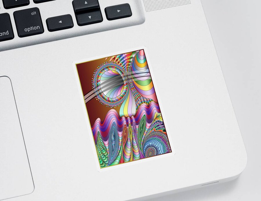 Rhythm Song And Dance Sticker featuring the digital art Let the Mystery Be... by Becky Titus