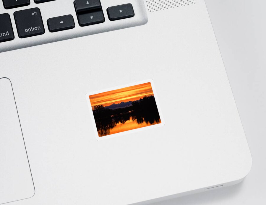 Sunset Sticker featuring the photograph Little Fly Creek Sunset 2 by Keith Stokes
