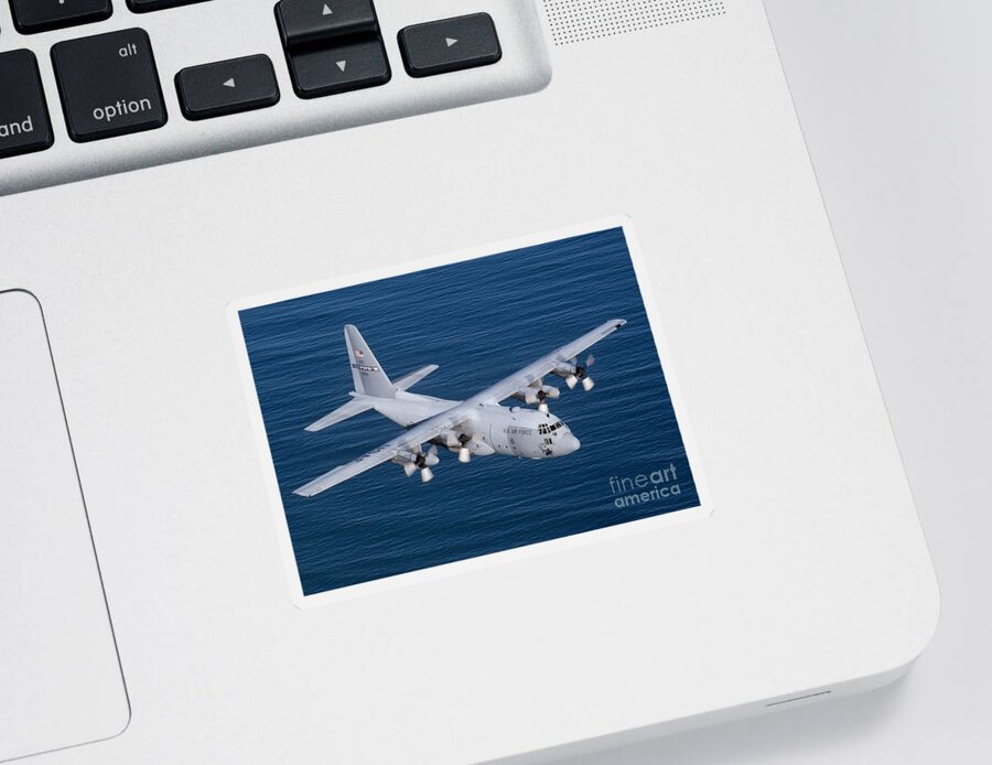 Lockheed C 130 Hercules Sticker featuring the photograph Lockheed C 130 Hercules by Vintage Collectables