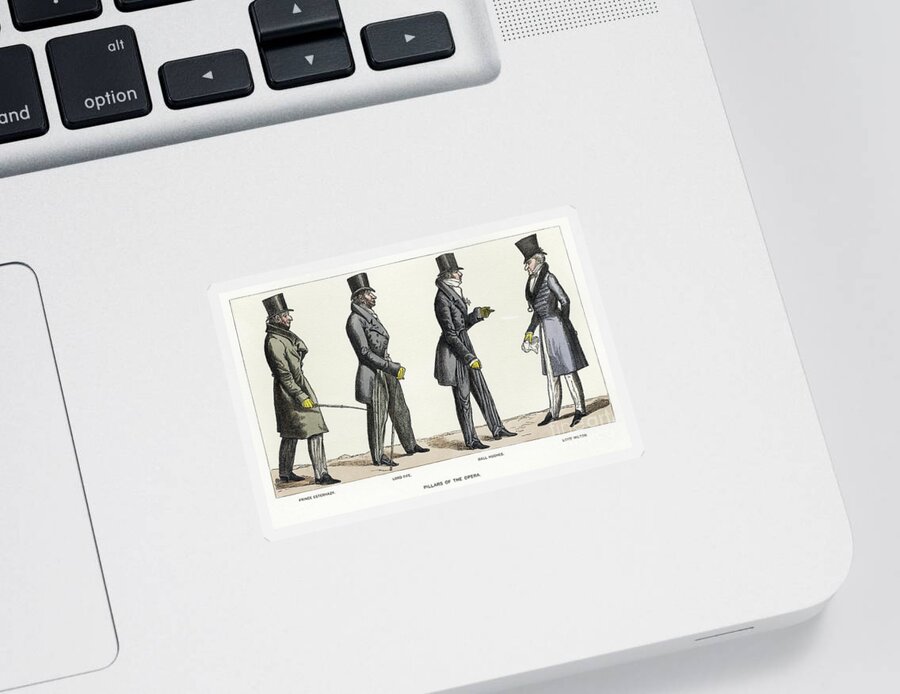 1800s Sticker featuring the drawing LONDON, c1816. by Granger