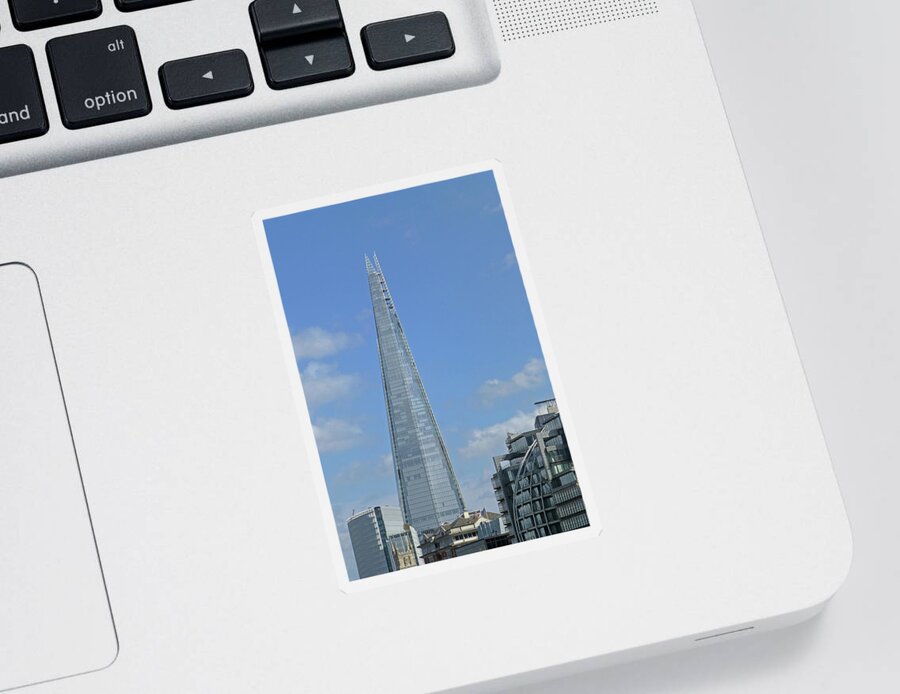 London Architecture Sticker featuring the photograph London Skyscraper - The Shard by Gill Billington