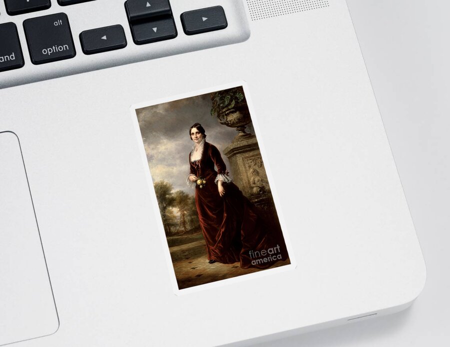 Government Sticker featuring the photograph Lucy Hayes, First Lady by Science Source