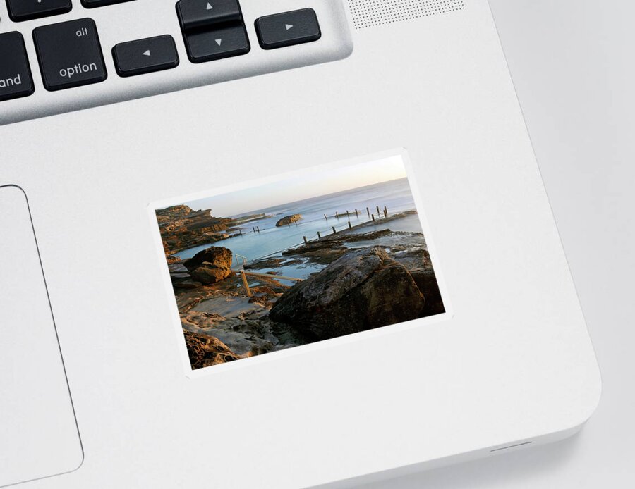 Mahon Sticker featuring the photograph Mahon Pool by Nicholas Blackwell