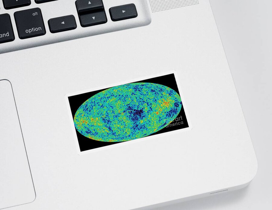 Age Sticker featuring the photograph Map Microwave Background by NASA Science Source