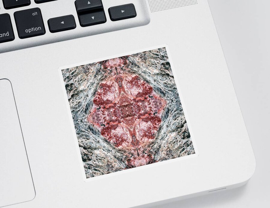 Marble Pattern Sticker featuring the mixed media Marble Pattern by Christina Rollo