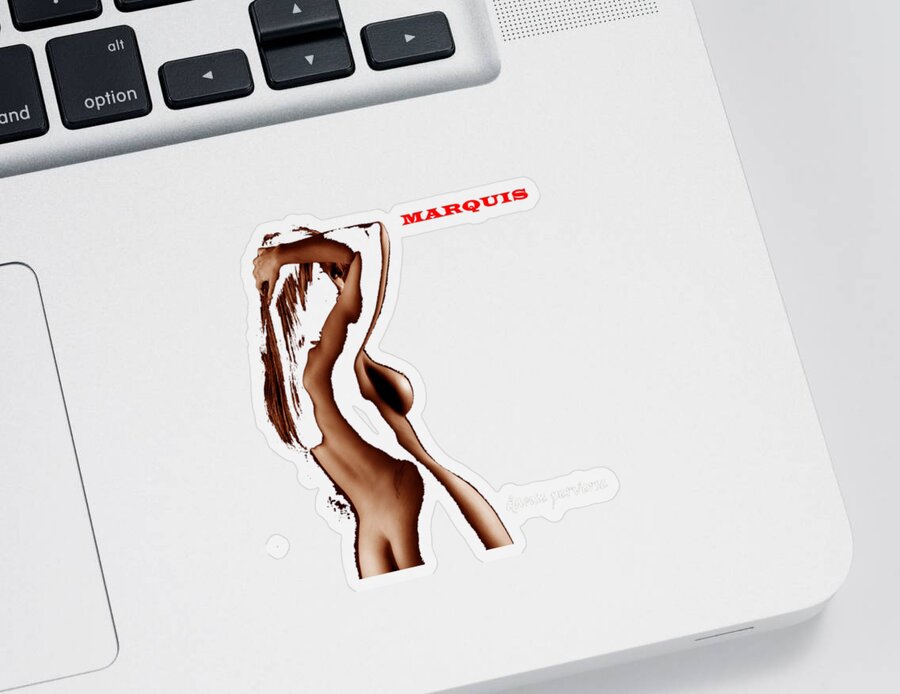 Music Sticker featuring the digital art Marquis - Danse Perverse by Mark Baranowski
