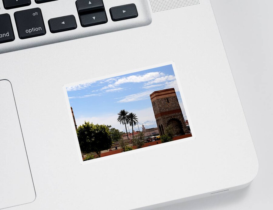 Marrakech Sticker featuring the photograph Marrakech 2 by Andrew Fare
