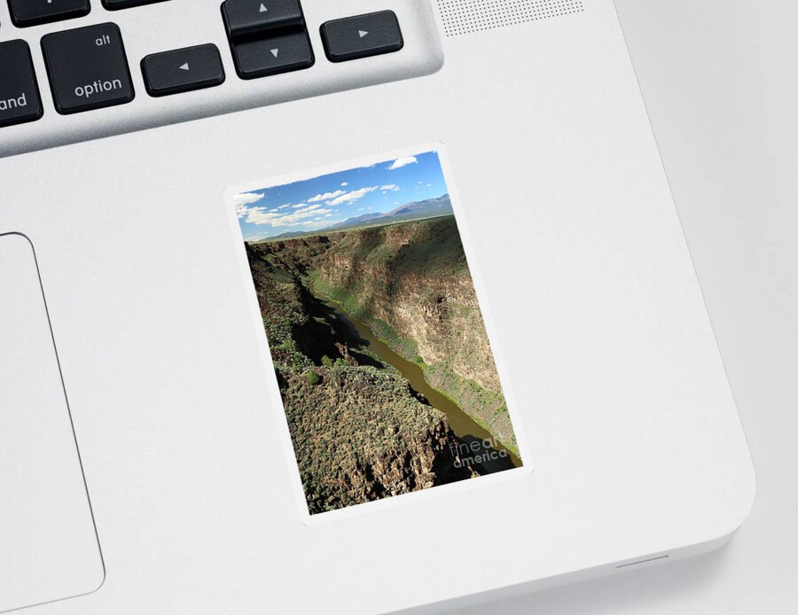 River Sticker featuring the photograph Marvelous Rio Grande Gorge by Christiane Schulze Art And Photography