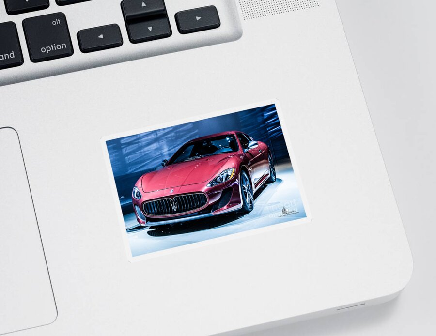 Auto Sticker featuring the photograph Maserati by Ronald Grogan