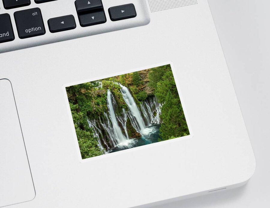 California Sticker featuring the photograph McArthur-Burney Falls by Bill Gallagher