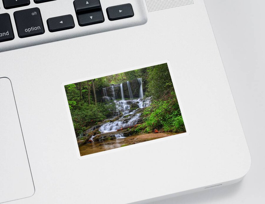 Waterfalls Sticker featuring the photograph Meet Virginia...in South Carolina by Chris Berrier