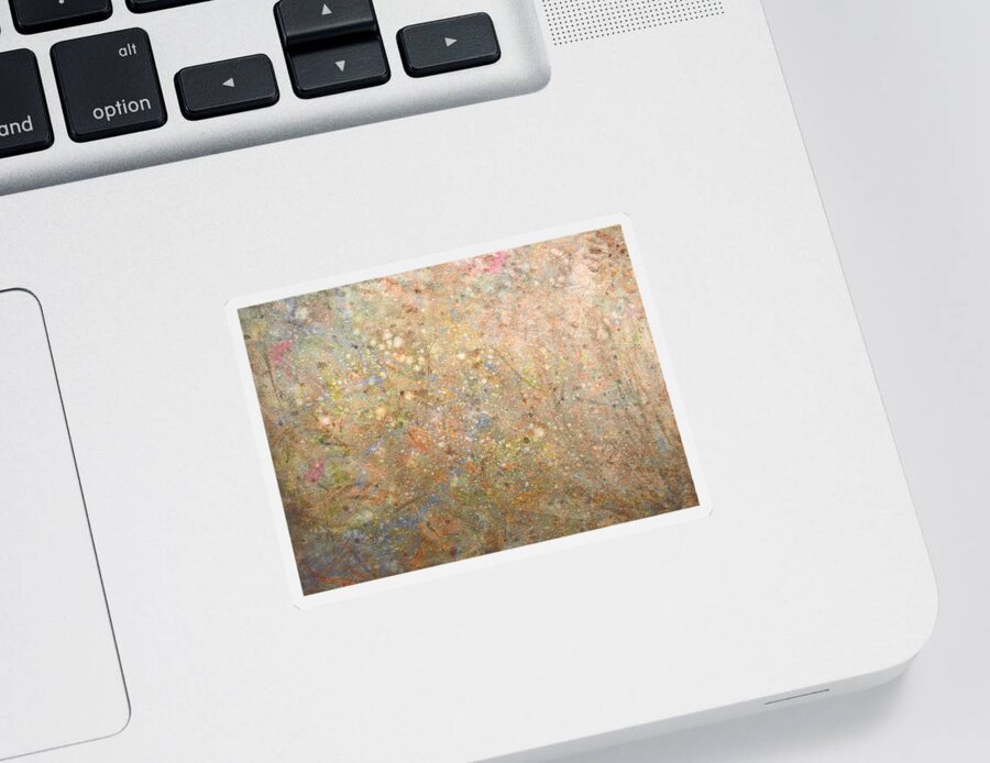 Minimal Sticker featuring the painting Minimal 8 by James W Johnson