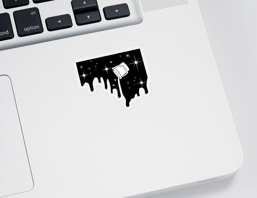 Minimal Sticker featuring the digital art Minimal by Mark Ashkenazi