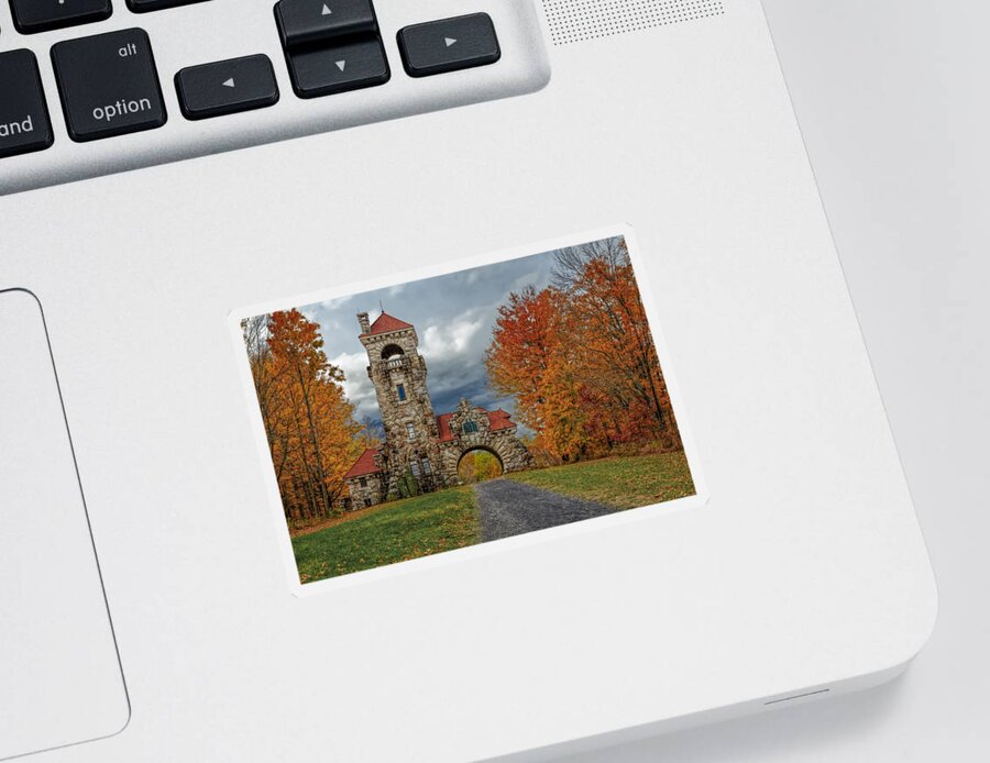 Mohonk Sticker featuring the photograph Mohonk Preserve Gatehouse by Susan Candelario