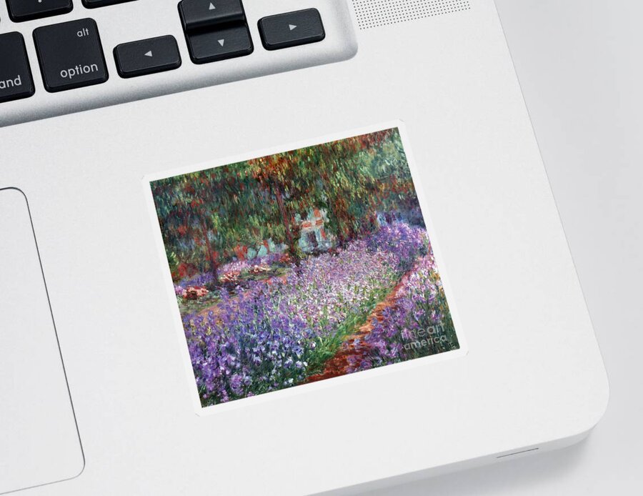 1900 Sticker featuring the photograph Giverny, 1900 by Claude Monet