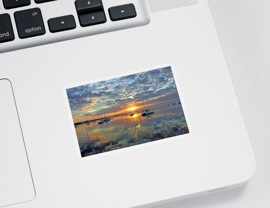Tropical Sunrise Sticker featuring the photograph Morning Bliss by HH Photography of Florida