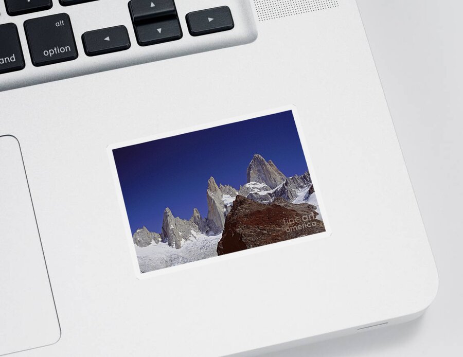 Prott Sticker featuring the photograph Mount FitzRoy Patagonia 2 by Rudi Prott
