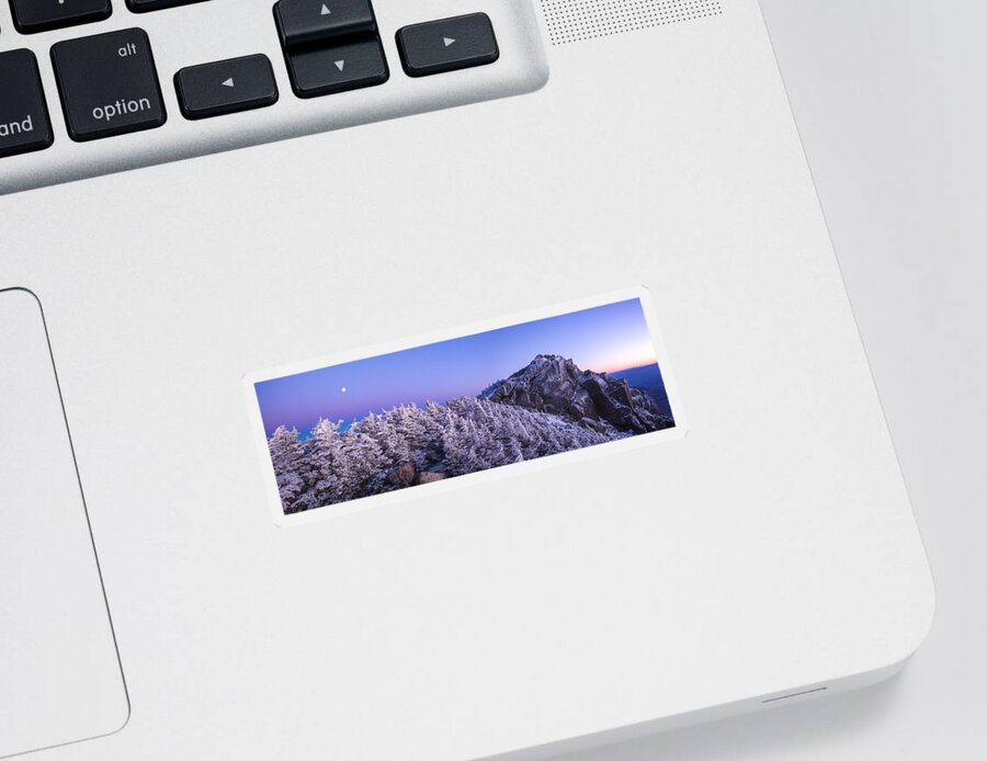 Mount Liberty Sticker featuring the photograph Mount Liberty Blue Hour Panorama by White Mountain Images