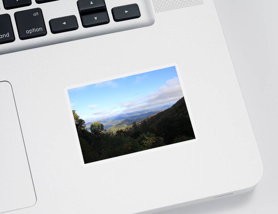 Mountains Sticker featuring the photograph Mountain Landscape 1 by Allen Nice-Webb