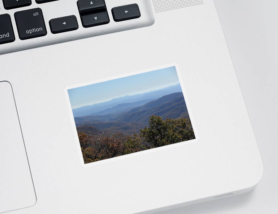 Mountains Sticker featuring the photograph Mountain Landscape 4 by Allen Nice-Webb