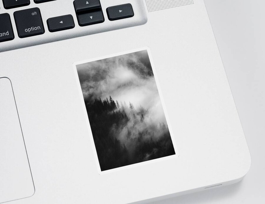 Forest Sticker featuring the photograph Mountain Whispers by Michael Dawson