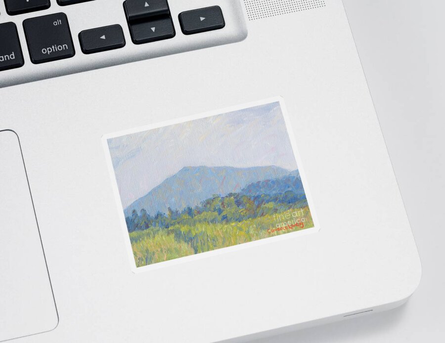 Mount Ascutney Sticker featuring the painting Mt. Ascutney by Candace Lovely