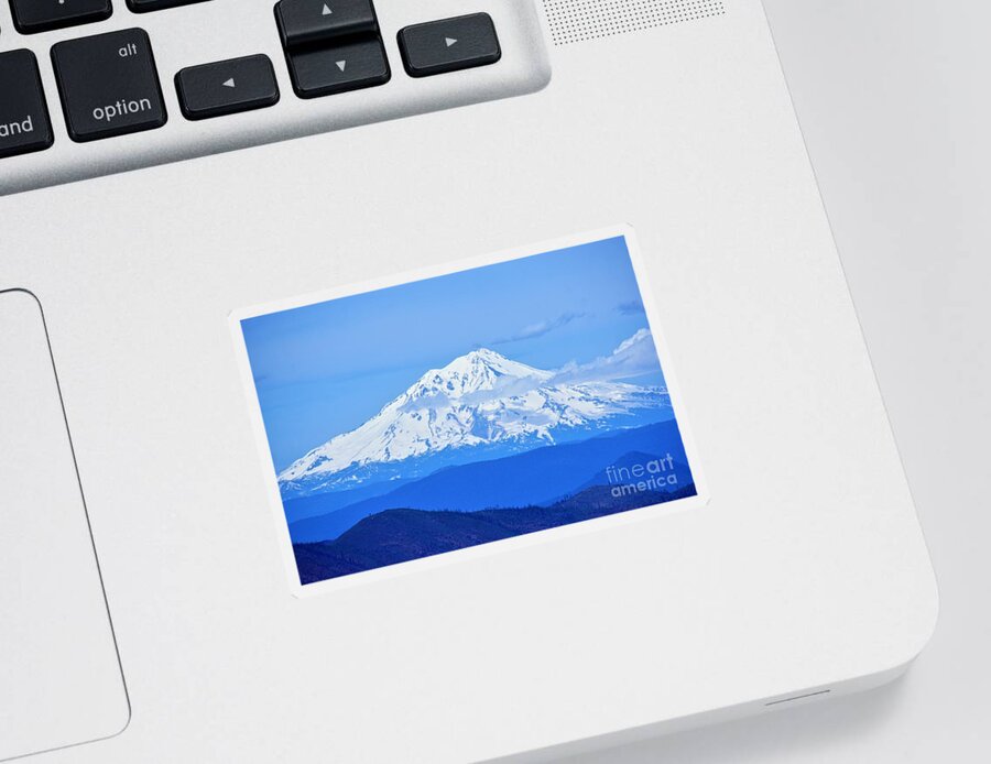 Mountains Sticker featuring the photograph Mt. Shasta, California by Merle Grenz