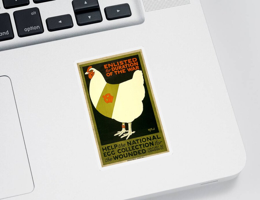 Richard Reeve Sticker featuring the photograph National Egg Collection by Richard Reeve