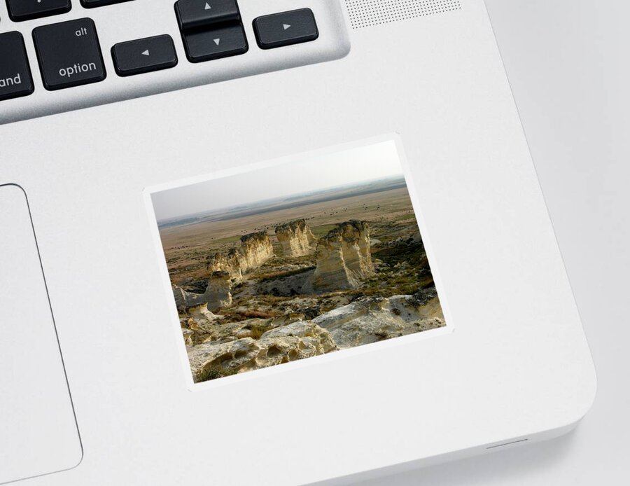 Kansas Sticker featuring the photograph Natural Stonehenge by Keith Stokes