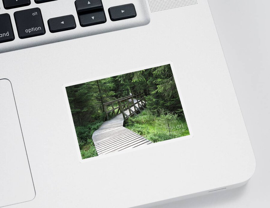 Kaiserwald Sticker featuring the photograph Nature trail in a nature reserve Kladska by Michal Boubin