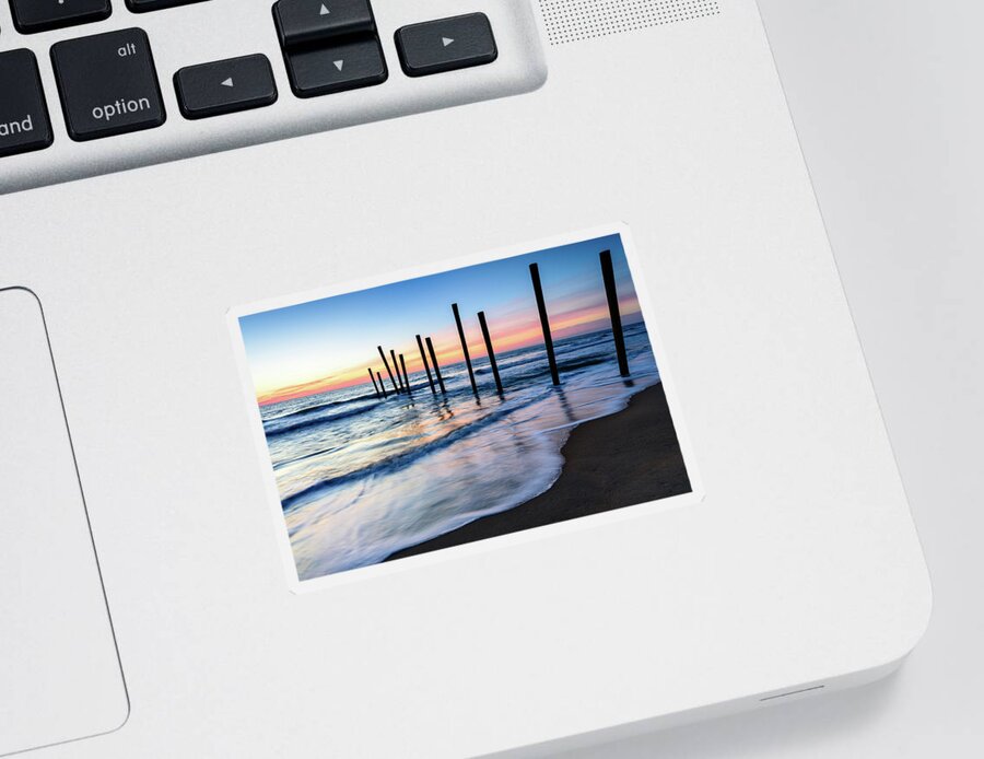 Landscape Sticker featuring the photograph Nautical Morning by Michael Scott