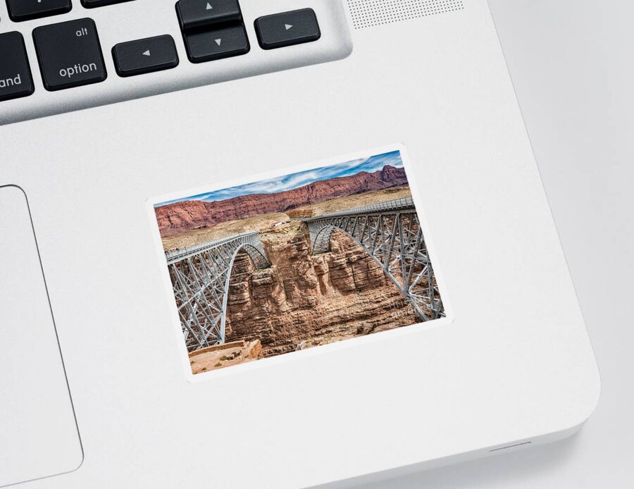 Bridge Sticker featuring the photograph Navajo Bridge 7 by Al Andersen