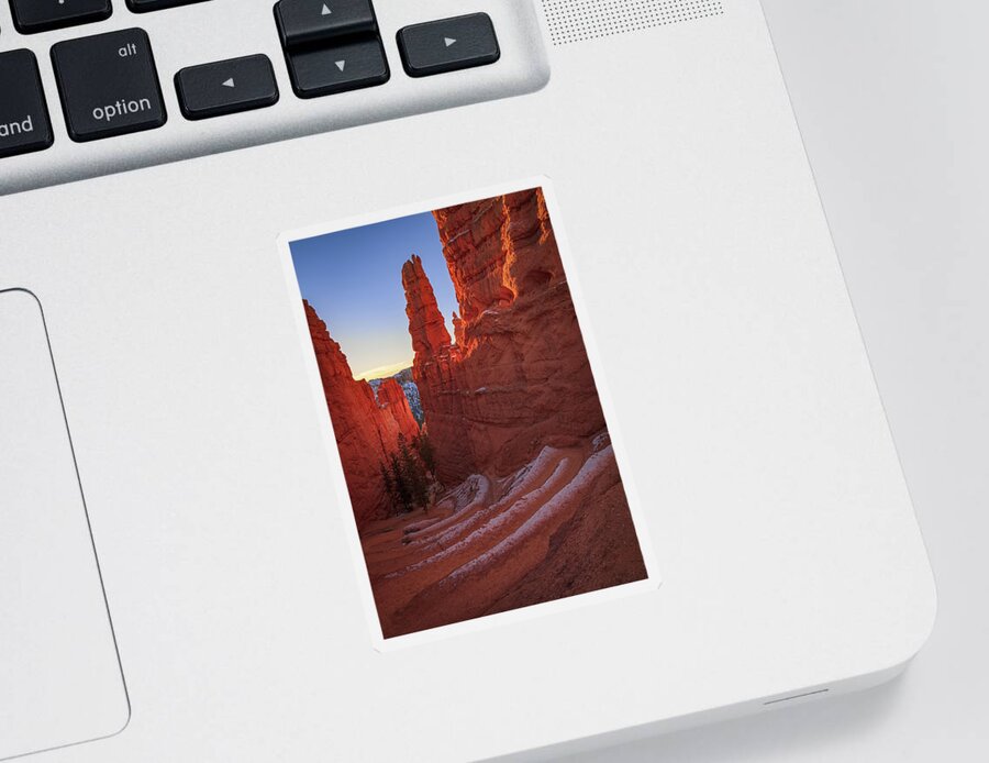 Arches Sticker featuring the photograph Navajo Loop by Edgars Erglis
